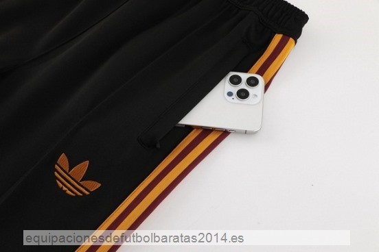 Nuevo Pantalones Deportivos AS Roma 23/24 Negro Baratas